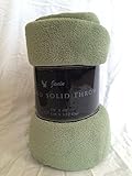 Luxury Discounts Warm & Cozy Soft Plush Solid Fleece Throw Blanket (50