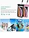 Mpow Universal Waterproof Case, IPX8 Waterproof Phone Pouch Dry Bag Compatible for iPhone 11/Xs Max/Xs/Xr/X/8/8plus/7/7plus/6/6s Plus Galaxy s10/s9/s8 Note 10/9 Google Pixel HTC12 (Black+Pink 2-Pack)