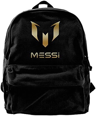 Lionel Messi Gold LogoCanvas Backpack Daypack