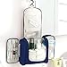 Hanging Toiletry Bag Travel Cosmetic Kit - Large Essentials Organizer - Sturdy Hook Makeup bag - Heavy Duty Waterproof for Men and Womens (Dark Blue)