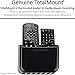 TotalMount Universal Remote Control Holder – Attaches to Wall or Back of TV – Compatible with All TV Remotes (Premium Black, Large)