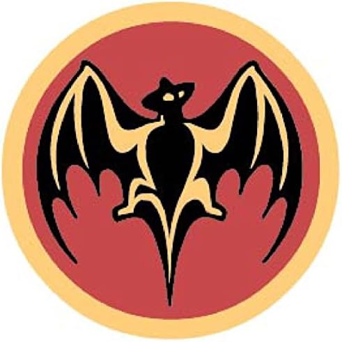 Craftmag Bacardi Logo Decorative Decal for Wall Windows Truck Car Bumpers Laptop Rum Alcohol Water Resistant - 4 x 4 inch