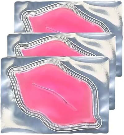 Anshenger 5PCS Collagen Crystal Lip Mask Gel Patches Hydrating Plumper Lip Care