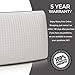 wavveUziz Bamboo Pillow for Sleeping , Unique 3-in-1 Design Bamboo Charcoal Firm Memory Foam Pillow for Side Back Stomach Sleeper-with Zipper Removable and Washable Cover