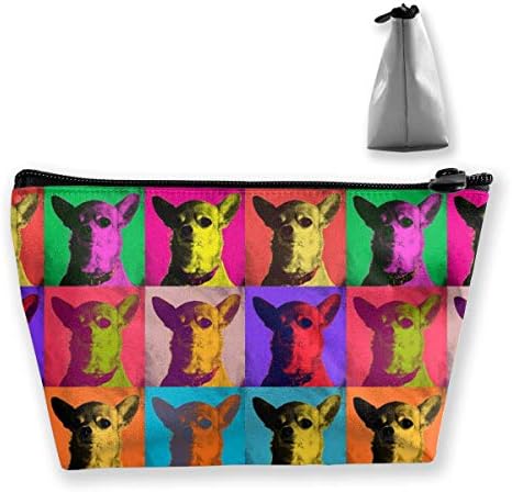 カラフルな犬 化粧ポーチ メイクポーチ ミニ 財布 機能的 大容量 旅行 安い 激安 プチプラ 高品質 小物入れ 収納 ポータブル 出張 普段使い ビーチサイド旅行