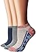 Flora&Fred Women's 3 Pair Pack Vintage Style Mismatch Paisley Cotton No Show Socks Large