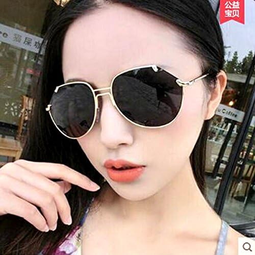 Female tide trimming Girls Pink Sunglasses Polarized Sunglasses Sunglasses star round glasses