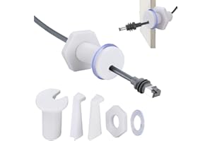 Lephchiryn RV Cable Passthrough for Starlink mini, RV Cable Grommet Compatible with Starlink, Ethernet, Coax, Water-Resistant and Anti-Drop RV Cable Routing (55mm/2pcs, White)