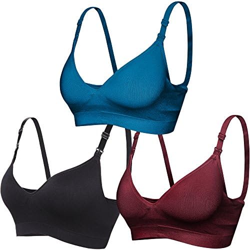 COOSHCO BAOMOSI Women's Seamless Nursing Maternity Bra Push Up Comfort Sleeping Breastfeeding Bralette