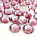 Zbella 3,000 Piece Resin 14-Facet Flat Back Round Rhinestones 3mm ss12 Tiny Bulk Free Rhinestone Picker Wax Pencil (Pink)