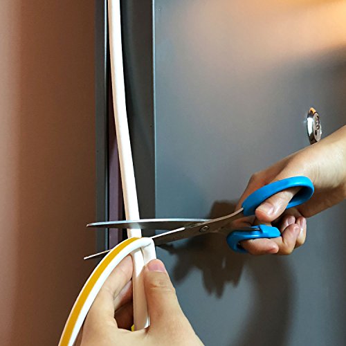 33Ft window insulation kit - Weather stripping Window Doors Seal Strip Anti-collision D Type Foam Seal Strip Self Adhesive Rubber Foam Seal Strip Soundproofing Door Seals D model White - Thumbnail 5