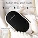 Keiyaloe Hand Warmers 5200mAh Electric Hand Warmer, Rechargeable Hand Warmer and Power Bank for Skiing, Climbing, Hiking, Winter Gift Giving
