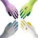 Jardineer 6 Pairs Garden Gloves Women, Nitrile Coated Gardening Gloves for Yard, Cleaning, Fishing and Working (Medium)