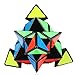 D-FantiX Pyramid Speed Cube 3x3 Triangle Magic Cube Puzzle Black