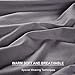 TEKAMON Queen Bed 6 Piece Sheet Set Cooling 100% Microfiber Polyester Extra Deep Pocket Fitted Sheet Luxury Soft,Breathable,Wrinkle Free Flat Sheet Dark Grey