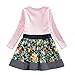 2016 NEW NEAT Girls Embroidery Cotton Long Sleeve Flower Dresses LH6241 For 3-8 Years