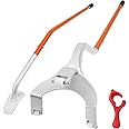 Vevor Mophorn Tire Mount Demount Tool 22.5" to 24.5" Tire Changer Steel Bead Breaker Extra Bead Keeper Tubeless Truck Manual Tire Changing Tools for Car Repairing(Red)