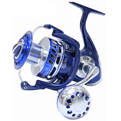 Saltiga Spinning Reels 6000 7000 8000 9000 10000 Schwere Meer Fischerboot Angeln Jigging Angelrolle Drag 30KG,Blue…