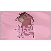 RATZs Pink Mouse Funny Flag 3X5 Ft Pink Flag for Indoor Outdoor Wall Tapestry for Lawn Holiday Party Garden Yard Decor Banner