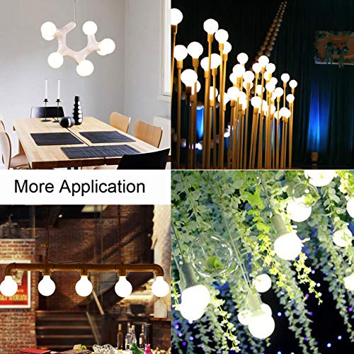 G25 LED Vanity Light Bulb Hansang 5W (60W Incandescent Equivalent) 2700K Soft White,Decorative Globe Light Bulbs,E26 Base,500LM Perfect for Bathroom/Vanity Makeup Mirror,Non-Dimmable,4 Pack - Thumbnail 6