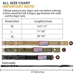 KCUCOP Tactical Dog Collar with Handle,Adjustable