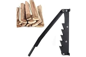 BiggerFire Carbon Steel Wall Mounted Firewood Kindling Wood Splitter Wood Cutter Indoor Manual kindling Maker with Mounting Screws X-Large Log Splitters