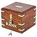 Shalinindia Indian Coin Bank Money Saving Box - Banks for Kids & Adults - Wood Vacation Piggy Bank