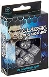 Q-Workshop Classic RPG Smoky & White Dice Set (7 Piece)