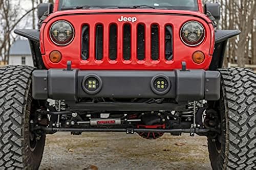 Rough Country Front Bumper Caps for 2007-2018 Jeep Wrangler JK