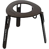 OutIn Ultra-Portable Foldable Coffee Stand with Carabiner, Stable Portable Espresso Machine Holder, Aluminum Unibody Design, Clip-On Carabiner for Easy Carrying, Fit Mino, Nano