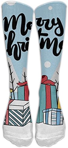 Merry Christma Many Gifts Compression Socks Soccer Socks Long Stockings For Running Jogging Cross Training Cycling Relief