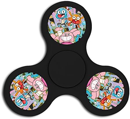 The Amazing World of Gumball-X Hand Fidget Spinners Finger Toy 3-5min Fast Balanced Durable Bearing for Stress Relief ADD ADHD for Kids Adults Double-Face Plastic