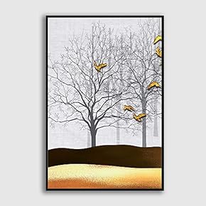 Framed Canvas Home Artwork Decoration Abstract Scenery Canvas Wall Art for Living Room, Bedroom - 16x24 inches