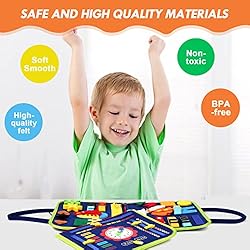 Hooku Busy Board for 1 Year Old, Montessori Toys