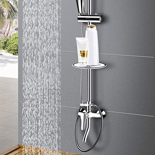 Linkax Bathroom Angle Valve Three-way faucet valve Shower Arm Diverter Valve for Hand Held Showerhead and Fixed Spray Head,G 1/2 3-Way Bathroom Universal Shower System Replacement Part - Thumbnail 6