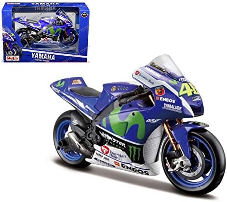 NEW 1:10 MAISTO MOTORCYCLE COLLECTION - BLUE 2016 MOTO GP #46 VALENTINO ROSSI By Maisto