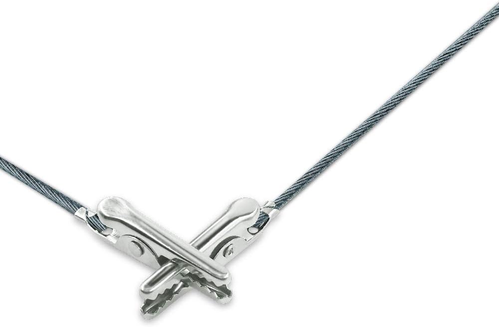 JABINCO Set of 50 Metal Wire Alligator Clamp Long-Tailed Alligator Iron Clip Clasp for DIY Card Photo Memo Clip Holder 6inch (150mm): Home & Kitchen