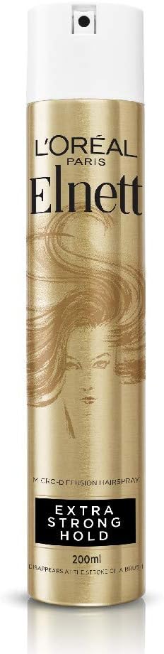 L'Oreal Paris Elnett Extra Strong Hold Hair Spray 200ml 24 Hour Natural Shine