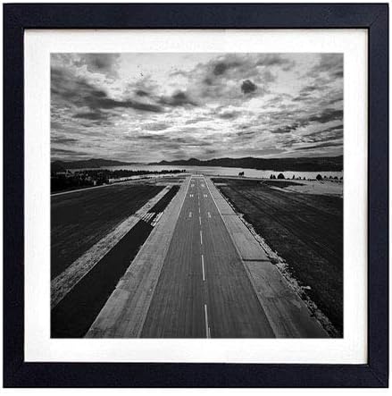 Amazon.com: GLITZFAS PRINTS Framed Wall Art- Road Markings Overcast
