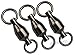 Ball Bearing Swivels Fishing Tackle, Barrel Swivels High Strength Stainless Steel Welded Rings Saltwater Fishing Swivels #3 10pcs