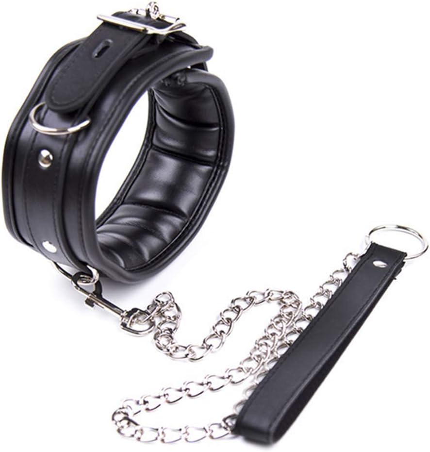 Black Fancy Game Men Women Party Love Cosplay Toys Couples Tie Choker Collar