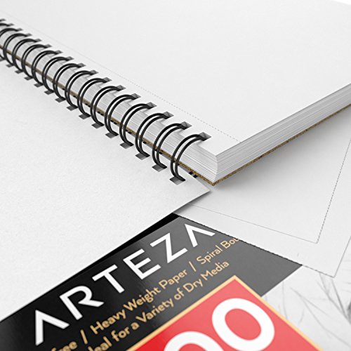 2 Arteza+Sketch+Spiral+Durable+Drawing