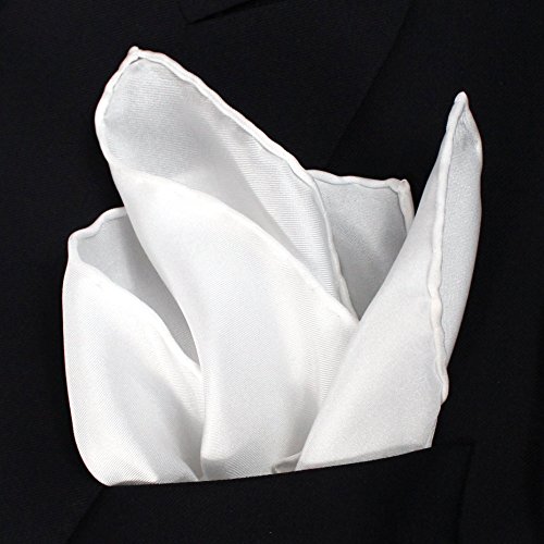 White-Silk-Tuxedo-Pocket-Square-with-Hand-rolled-Edges-by-ROYAL-SILK-17-Square