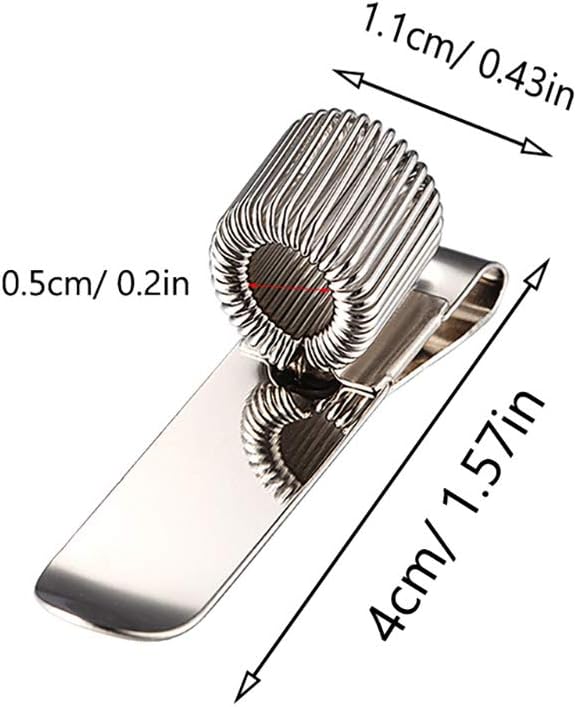 5 Top & 5 Side Fit Metal Pen Loop Holder Clips Pocket Pen Holder with