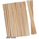Wooden Paint Stir Sticks, [14] inch, 100 Pack, Perfect for Mixing Liquids. DIY Craft Sticks, Home Improvement, Natural Smooth Wood