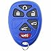 KeylessOption Key Fob Replacement for 2007 2008 2009 2010 2011 2012 2013 2014 Cadillac Escalade Chevrolet Chevy Suburban Tahoe GMC Yukon Remote, 6-Button 15913427, Locksmith Required 2011+