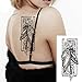 Kotbs 6 Sheets Sexy Temporary Tattoo Body Art 3d Fox Owl Flower Tattoo Sticker for Women Girl Fake Tattoos Painless Stickers