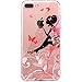iPhone 7 plus Case, JAHOLAN Beautiful Clear TPU Soft Case Rubber Silicone Skin Cover for iPhone 7 plus 2016 Release - Flower Fairy