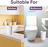 TATAY Bath Bucket 6L Polypropylene White with Tilting Lid view 4