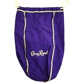 Crown Royal Extra Large Bag with Gold Drawstrings Great for Storage 13"x9"x4" (Purple)